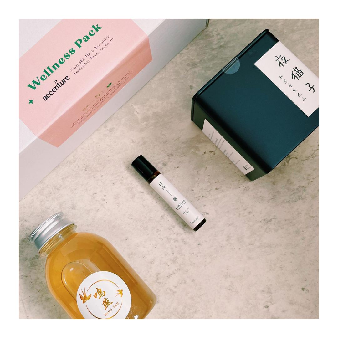 Wellness Packs For Accenture Singapore's Recruiting Team Brought By Qi-cha x Hyuuga x Mingyan