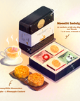 [Pre-order] Moonlit Indulgence Bundle - Qi-cha Signature Tea Blends & SunnyHills Mooncake